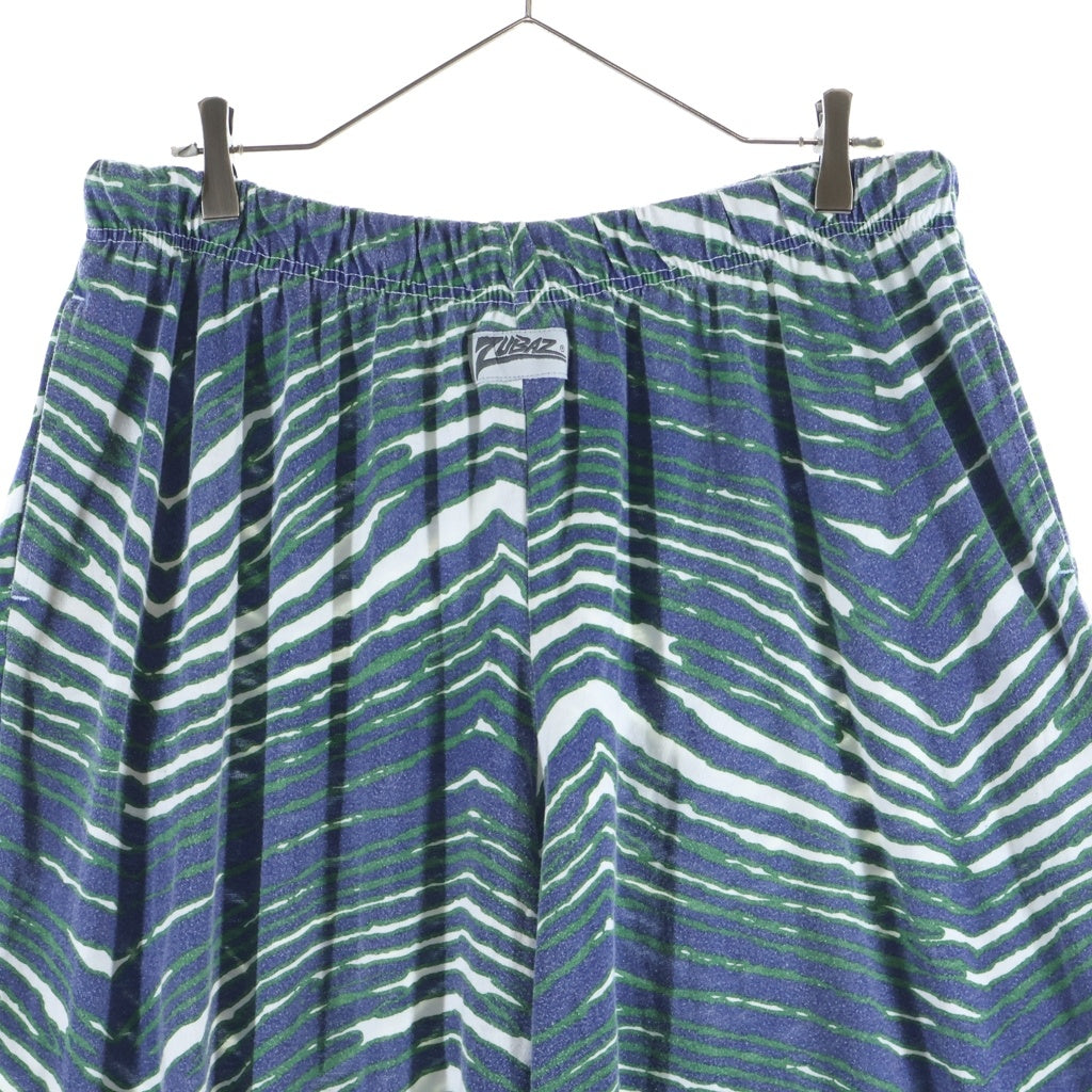 VINTAGE(ヴィンテージ) 90s-00s ZUBAZ ズバズ ゼブラ イージーパンツ ブルー/グリーン
