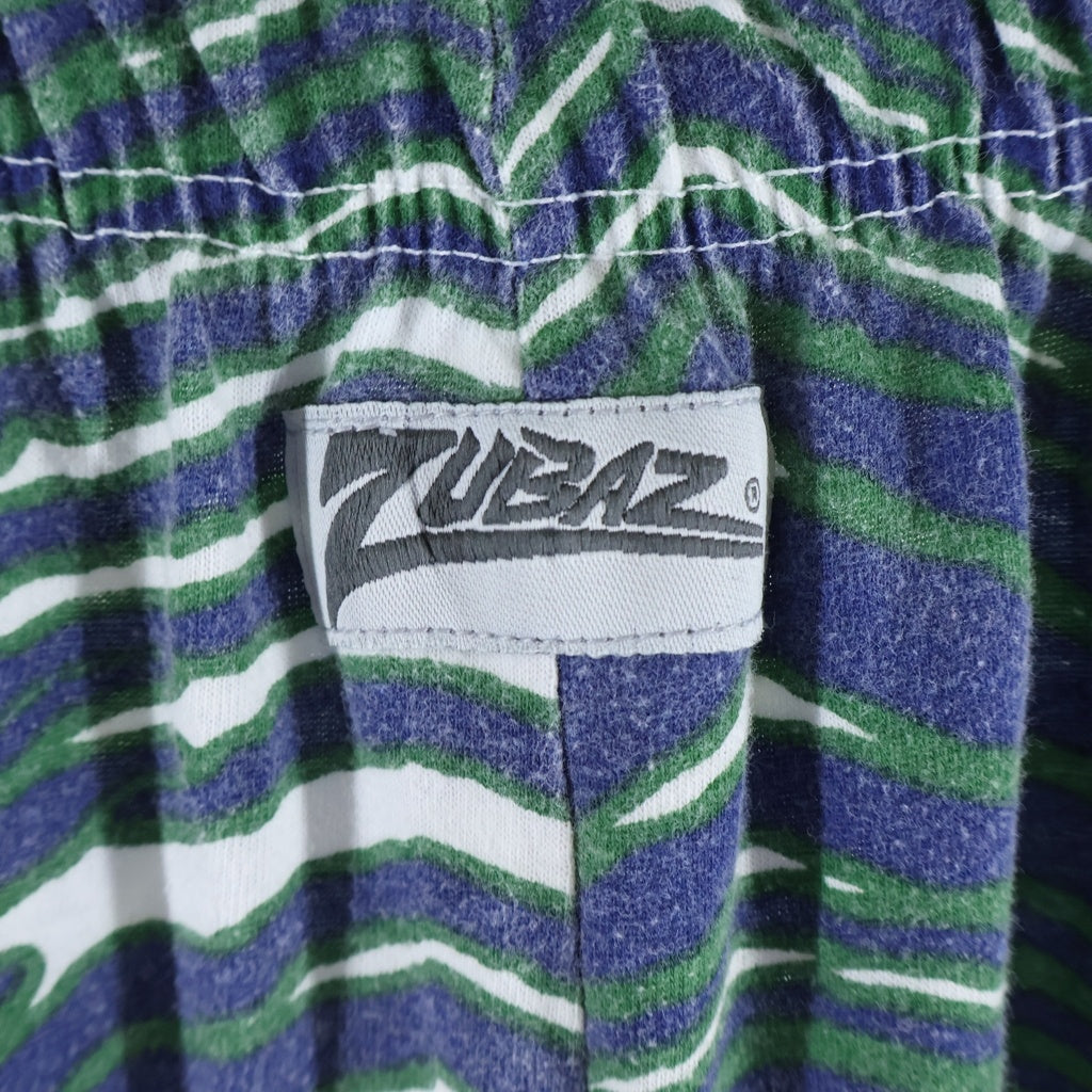 VINTAGE(ヴィンテージ) 90s-00s ZUBAZ ズバズ ゼブラ イージーパンツ ブルー/グリーン