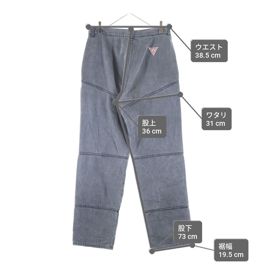 GUESS(ゲス) 90s セーラー仕様 ダブルニー デニムパンツ ブラック