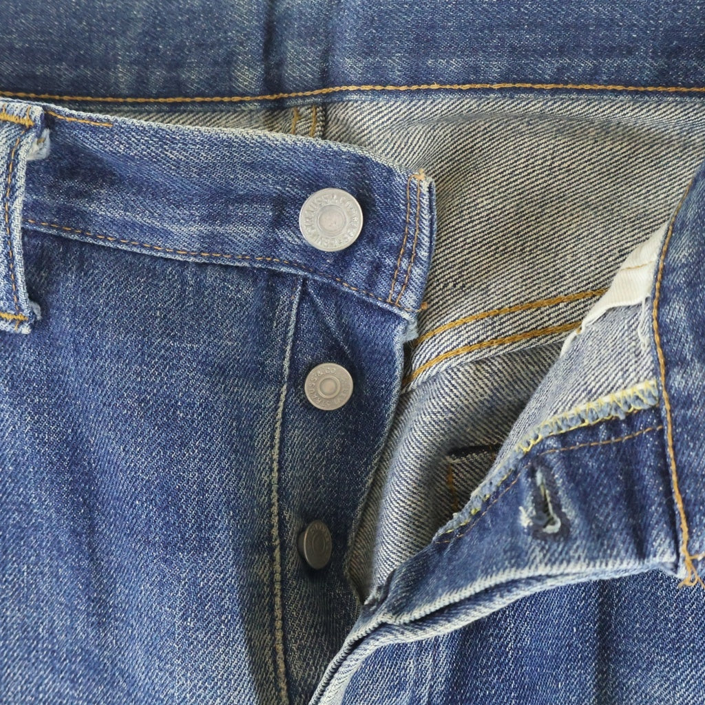 Levi's(リーバイス) 70s 66前期 ポケット裏シングル ボタン裏6 W36 L31 デニムパンツ インディゴ 501