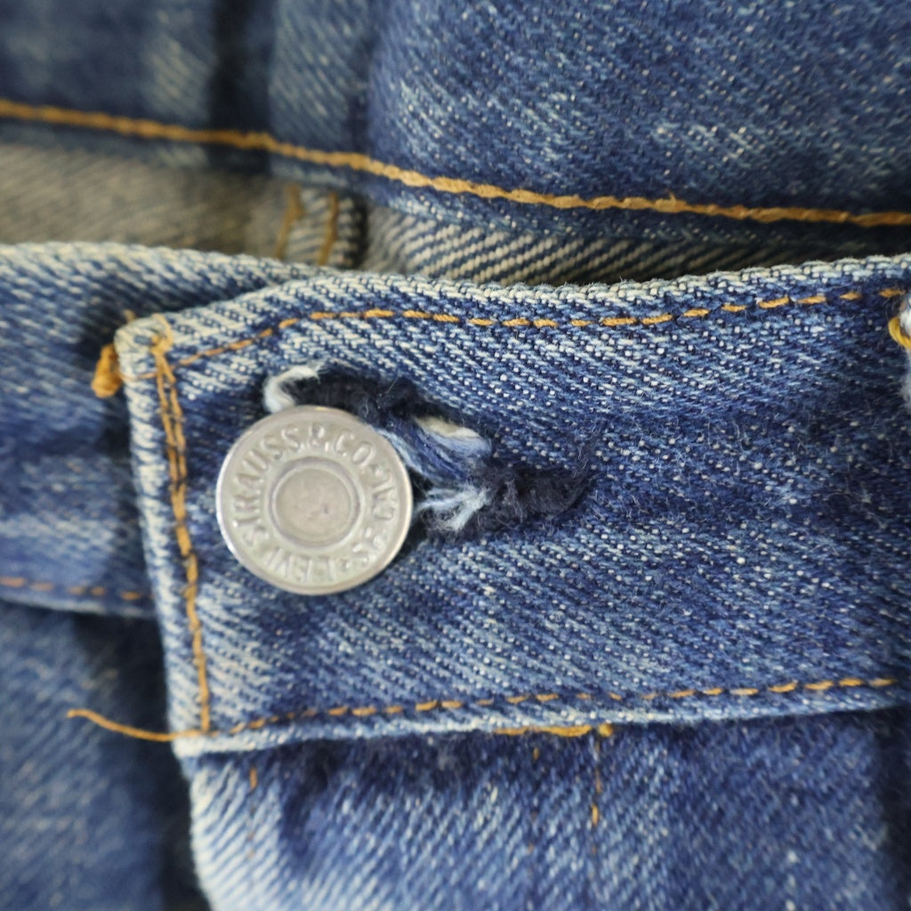 Levi's(リーバイス) 70s 66前期 ポケット裏シングル ボタン裏6 W36 L31 デニムパンツ インディゴ 501