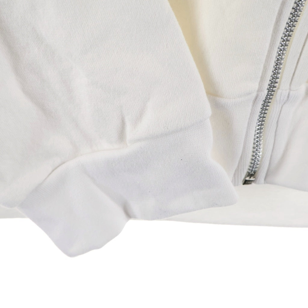 CHROME HEARTS(クロムハーツ) SWTSHRT HD ZIP Tバー ダガージップ バックアーチ ロゴジップ フーディ パーカー ホワイト
