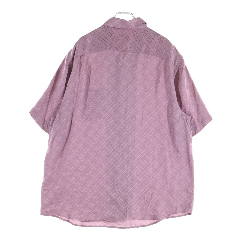 SUPREME(シュプリーム) 22SS Monogram Silk S/S Shirt モノグラム シルク 半袖シャツ ピンク