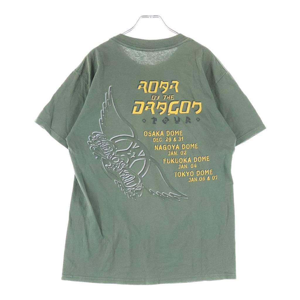 VINTAGE(ヴィンテージ) 90s-00s AEROSMITH Nothnig Can Stop This Rock World Tour エアロスミス クルーネックTシャツ カーキ