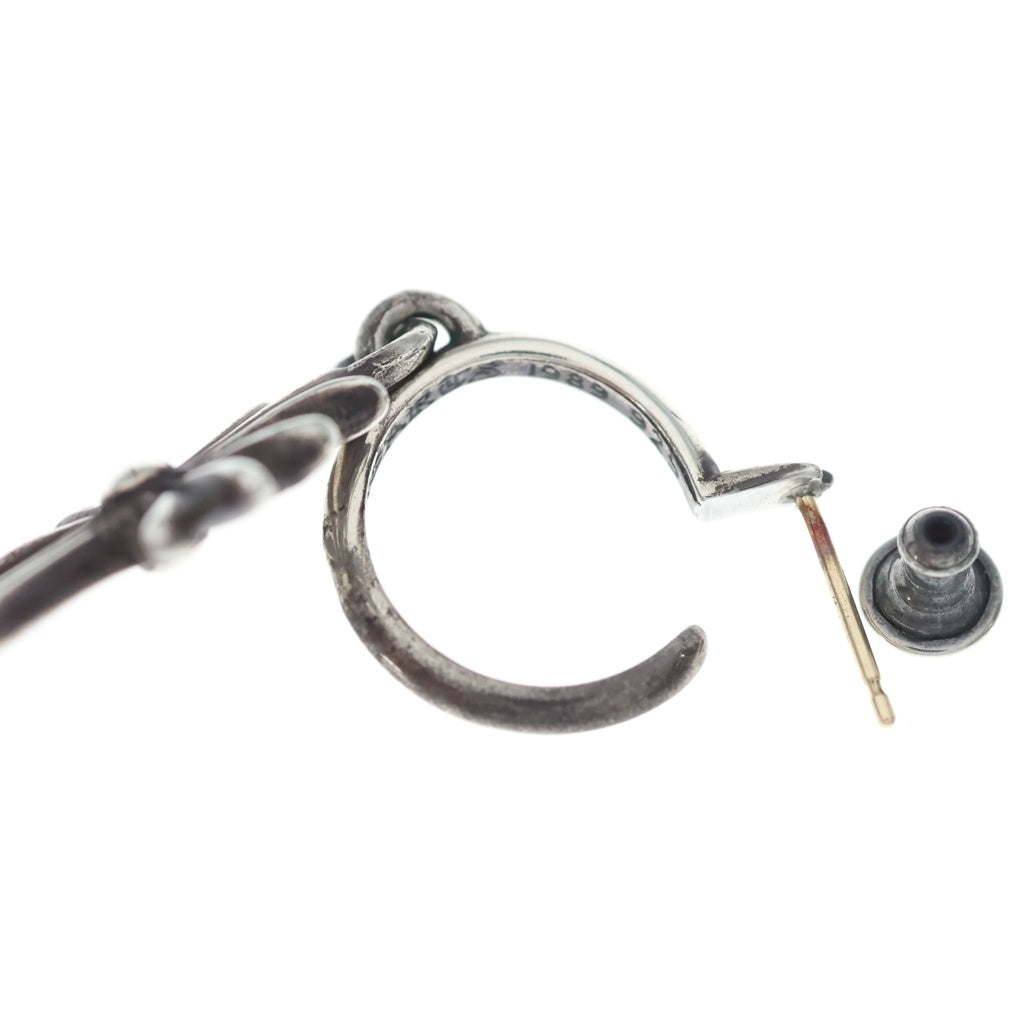 CHROME HEARTS(クロムハーツ) TINY CH CROSS タイニーCHクロス フープピアス シルバー BCA115