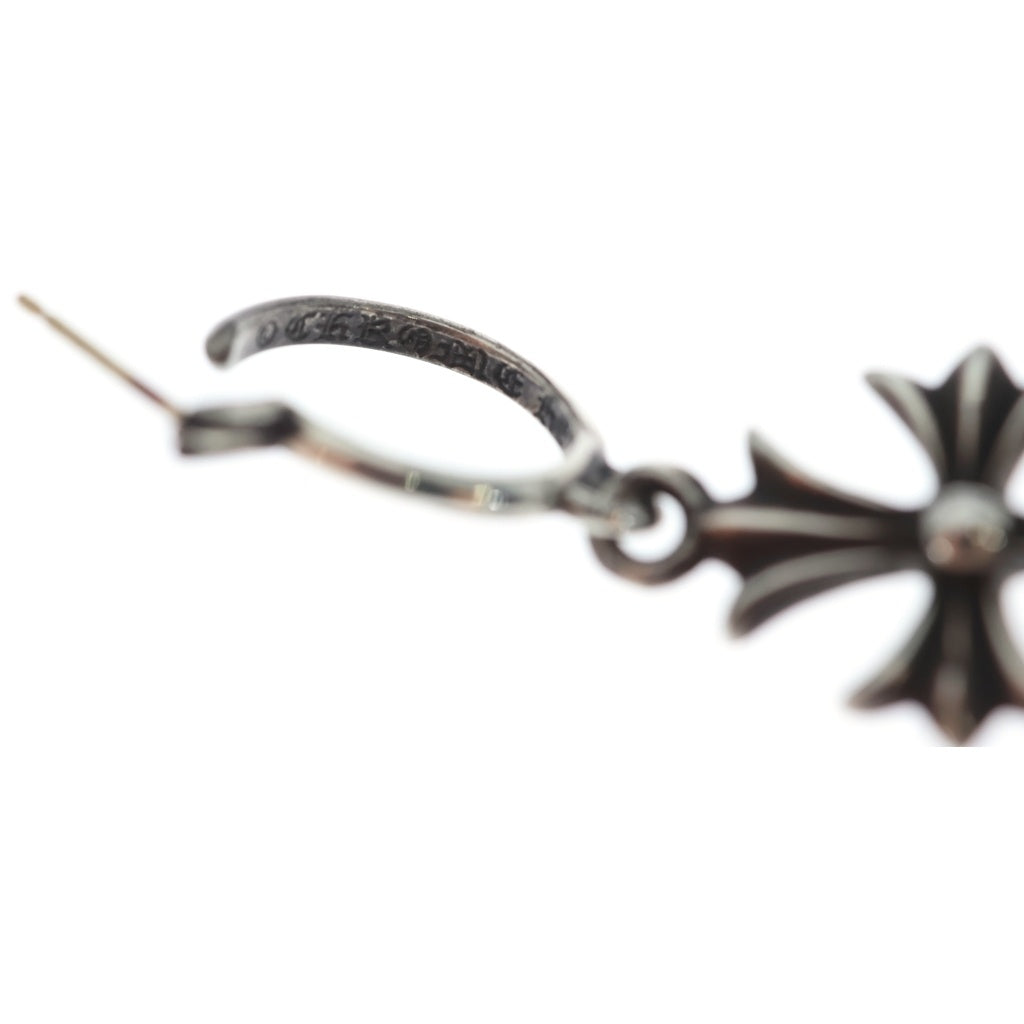 CHROME HEARTS(クロムハーツ) TINY CH CROSS タイニーCHクロス フープピアス シルバー BCA115