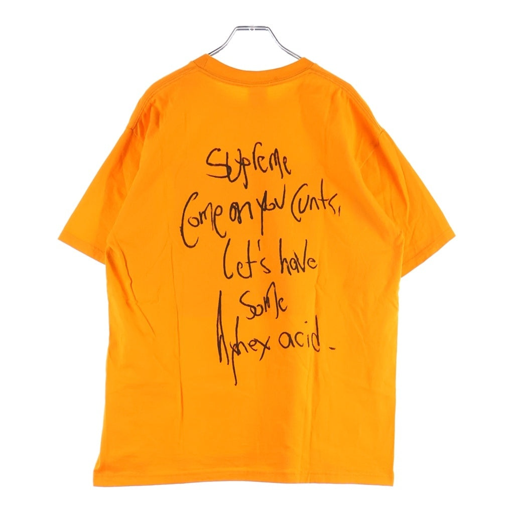 SUPREME(シュプリーム) 25SS Aphex Twin Windowlicker Tee エイフェックス ツイン ウィンドウリッカー クルーネック半袖Tシャツ オレンジ