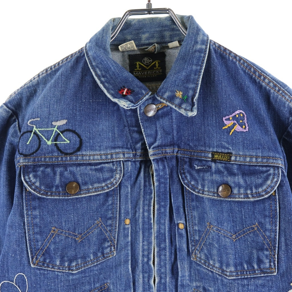 MAVERICK(マーベリック) 60s-70s BLUE BELL TALON 刺繍 Gジャン インディゴ