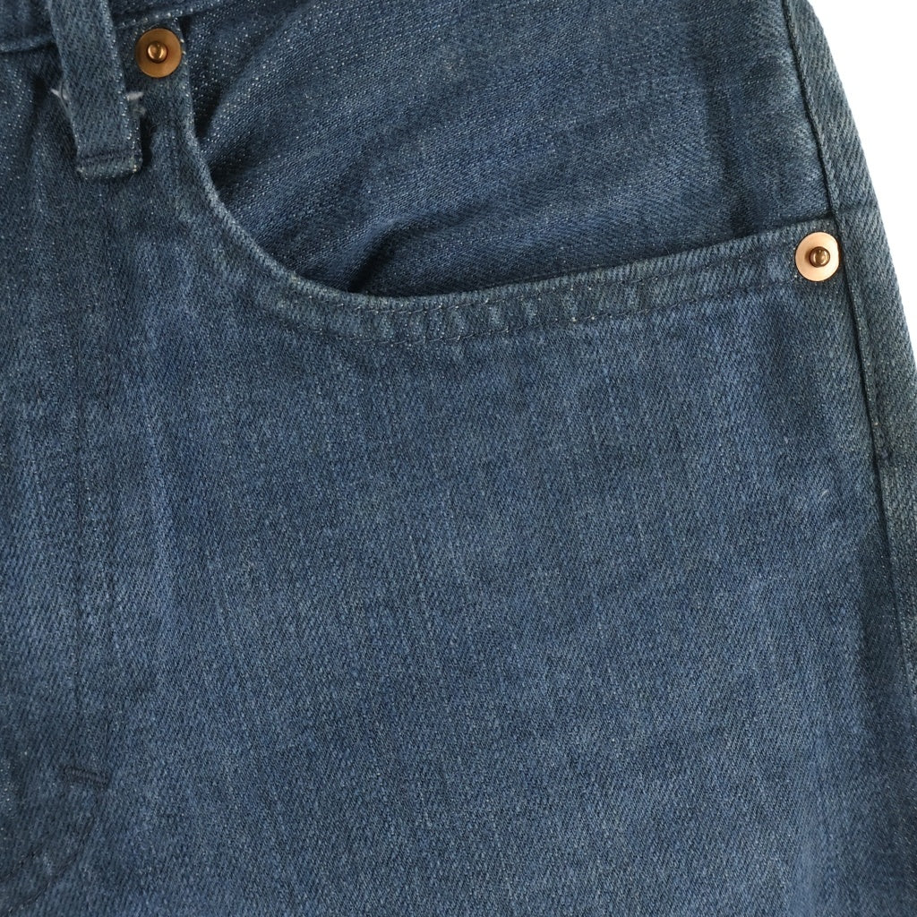 ANATOMICA(アナトミカ) 618 ORIGINAL スリムフィット 藍染 ストレートパンツ W28 L31 ブルー 530-000-03