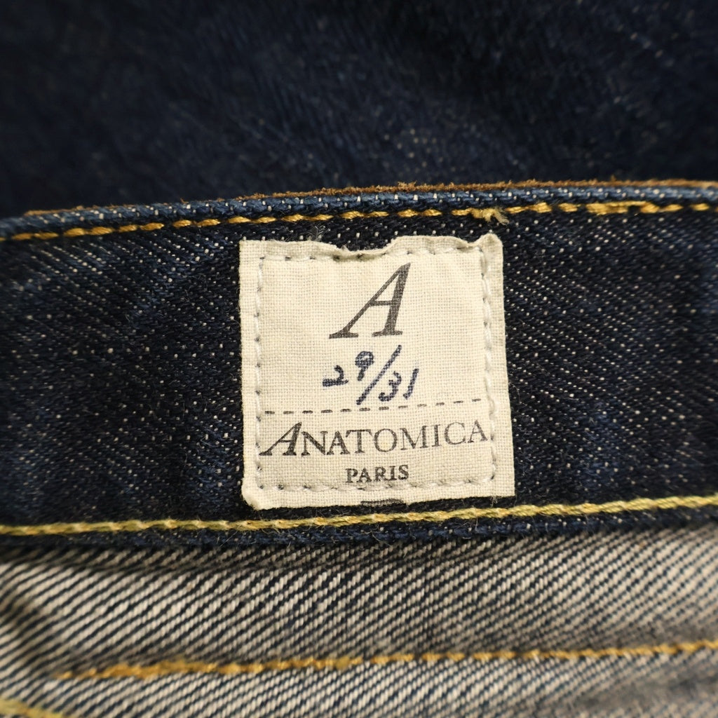 ANATOMICA(アナトミカ) 618 ORIGINAL スリムフィットデニム ノンウォッシュ 赤耳 W29 L31 ストレートデニム ネイビー 530-000-03