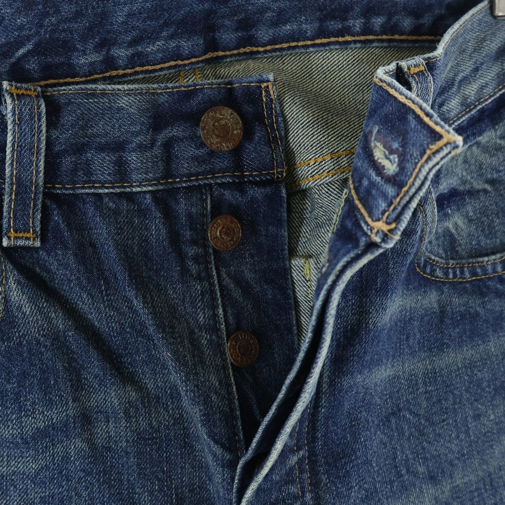 Levi's VINTAGE CLOTHING(リーバイス ビンテージ クロージング) トルコ製 ダブルネーム 501-501XX BIGE 赤耳 ひげ膝ハチノス加工 ストレートデニム W28 L32 インディゴ PC9-66466-0002