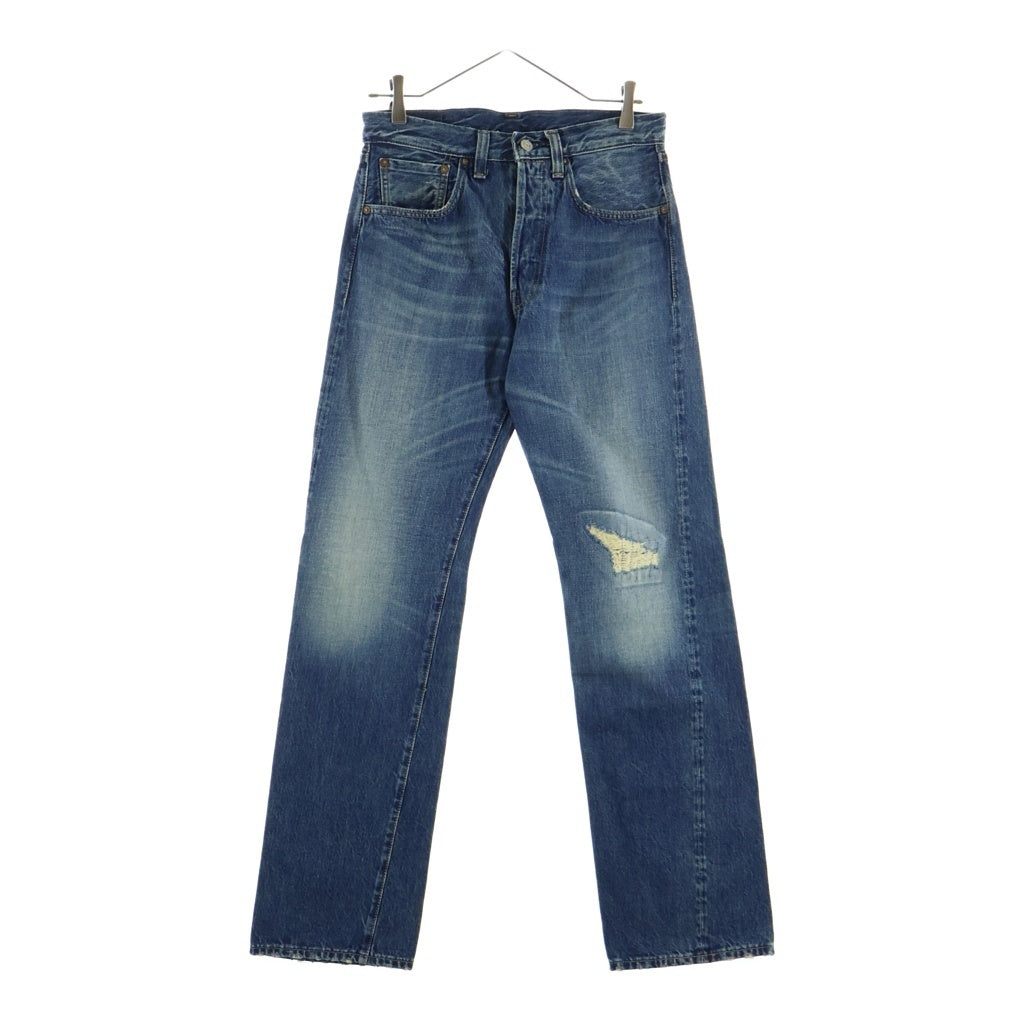 Levi's VINTAGE CLOTHING(リーバイス ビンテージ クロージング) 501XX ウォッシュ ひげダメージ加工 BIGE 隠しリベット 細赤耳 ストレートデニム インディゴ PC9-47501-0137