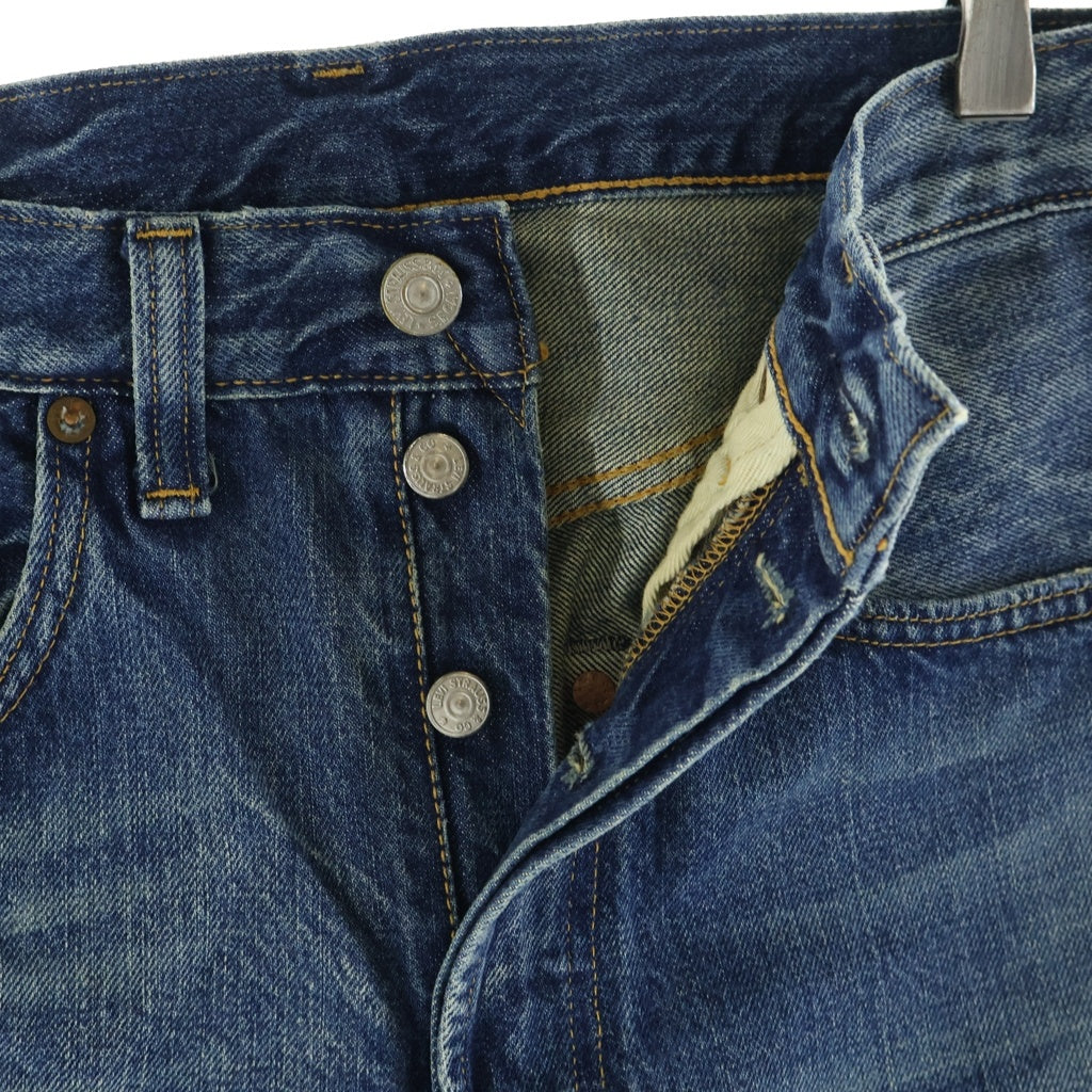 Levi's VINTAGE CLOTHING(リーバイス ビンテージ クロージング) 501XX ウォッシュ ひげダメージ加工 BIGE 隠しリベット 細赤耳 ストレートデニム インディゴ PC9-47501-0137