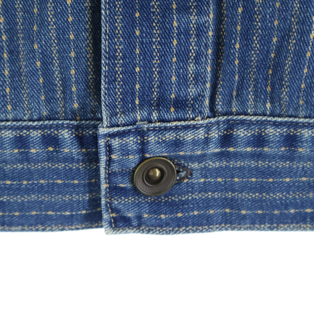 RRL(ダブルアールエル) WAGNER JACKET 1st ストライプデニム ライトオンス ユニチケ付 Gジャン ブルー ストライプ 0200011842