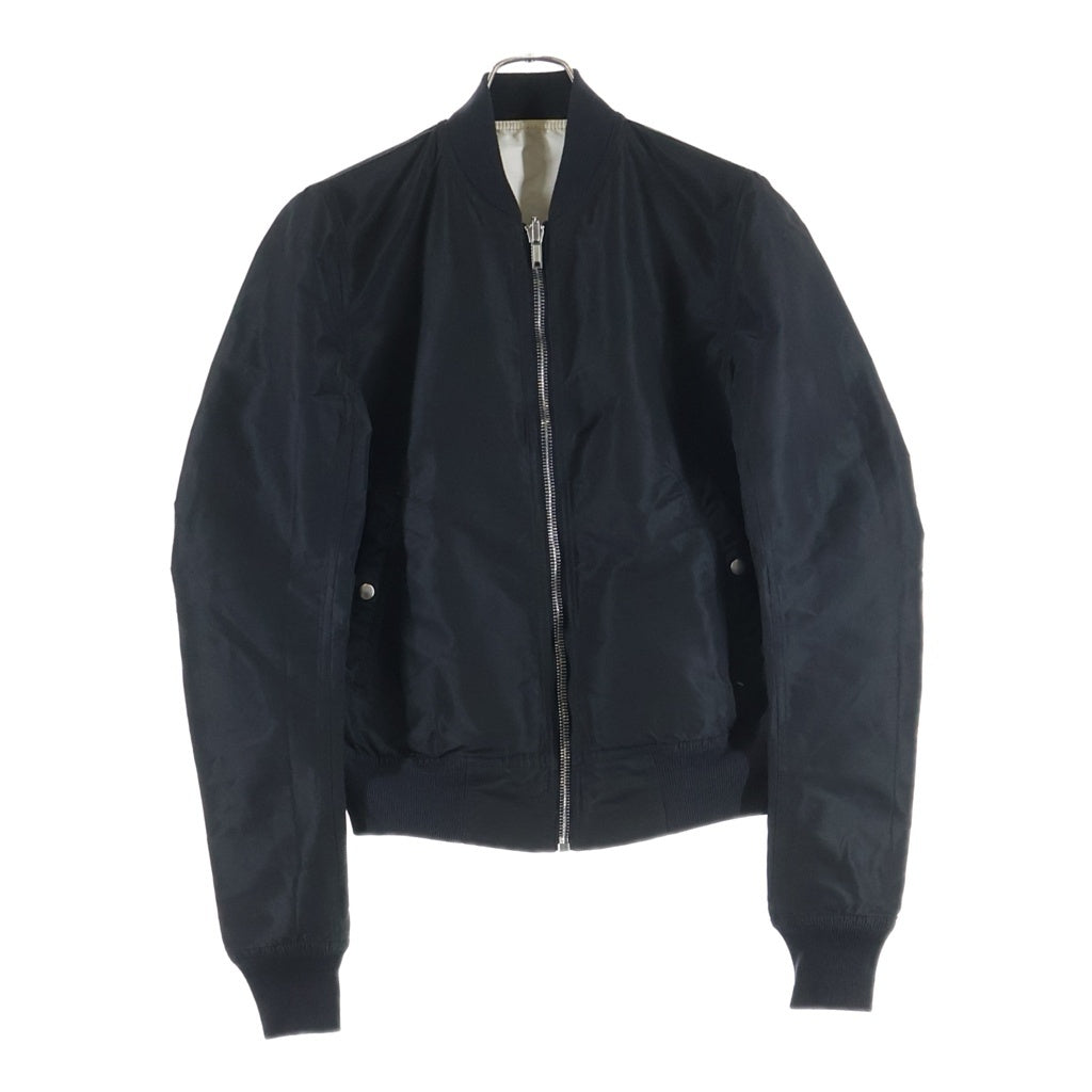 Rick Owens(リックオウエンス) Reversible Cropped Flight Bomber MA-1 リックオウエンス リバーシブル フライト ボンバー ジャケット ブルゾン ブラック/ホワイト RU20S7786-FRT