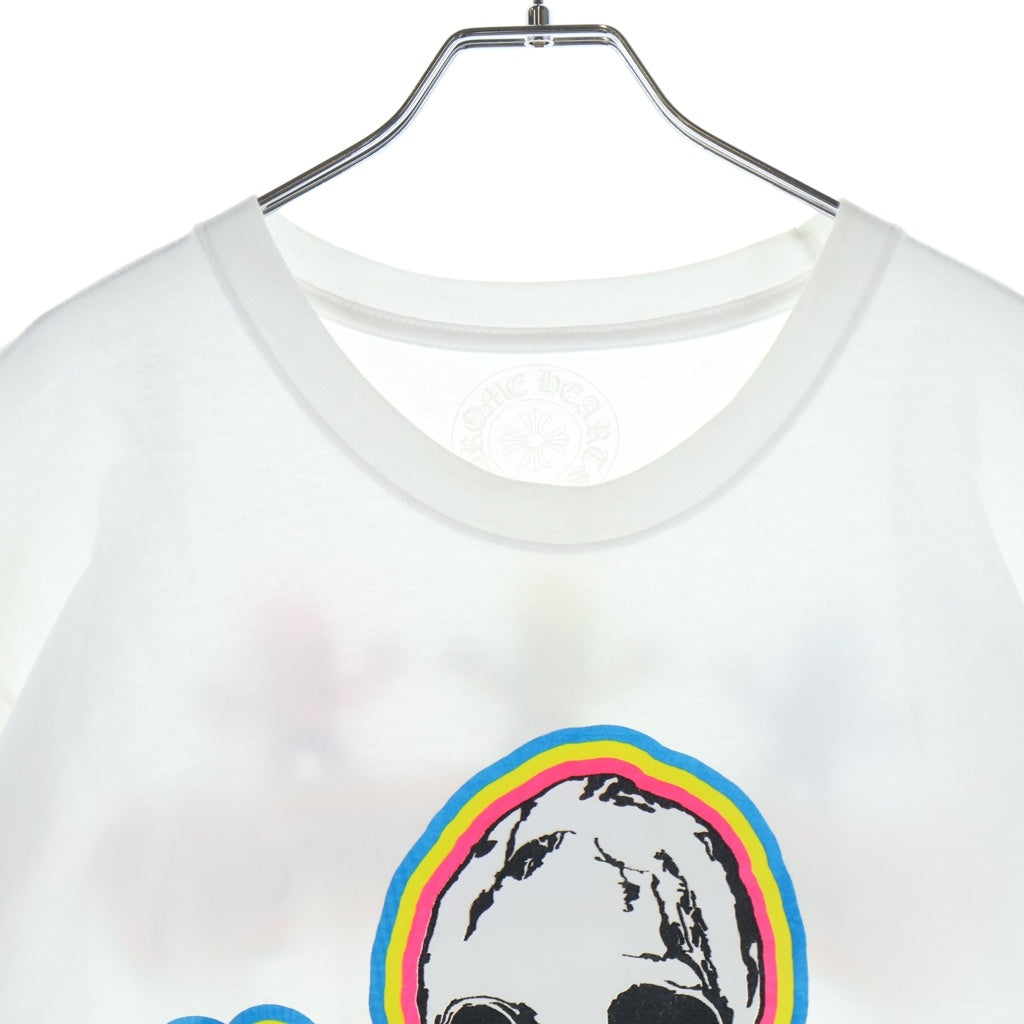 CHROME HEARTS(クロムハーツ) FOTI Rainbow Scroll Logo Tee フォティ ハリスティータ レインボー スクロールロゴ クルーネックTシャツ ホワイト