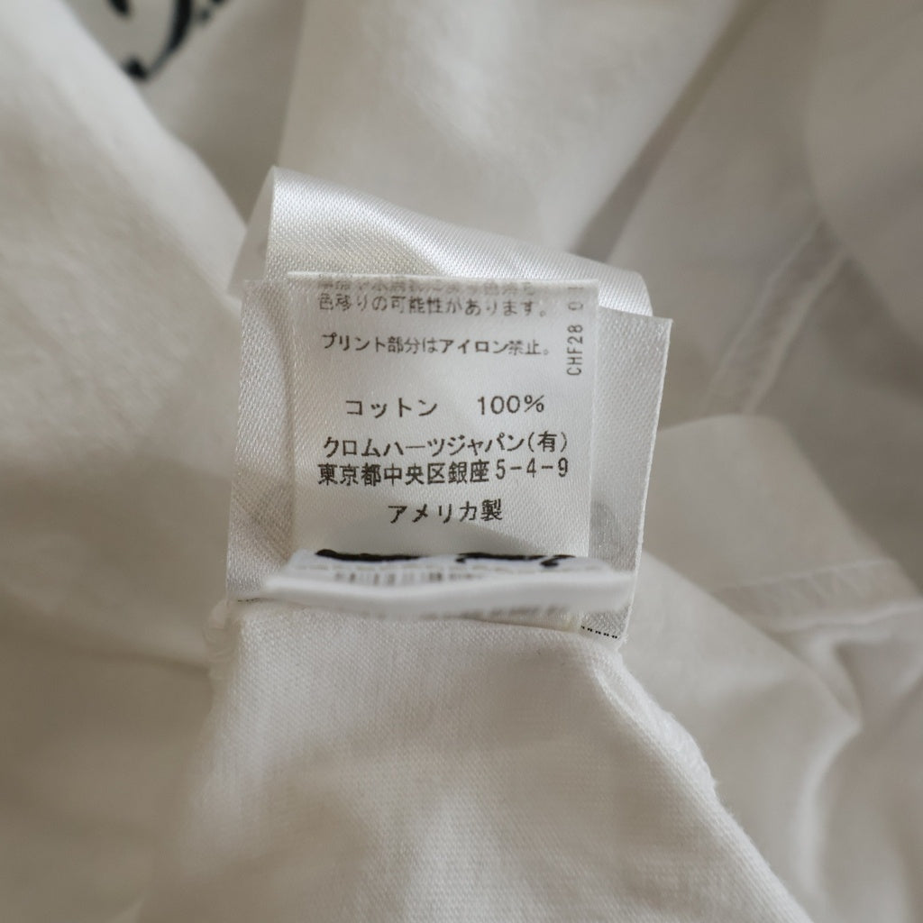 CHROME HEARTS(クロムハーツ) FOTI Rainbow Scroll Logo Tee フォティ ハリスティータ レインボー スクロールロゴ クルーネックTシャツ ホワイト