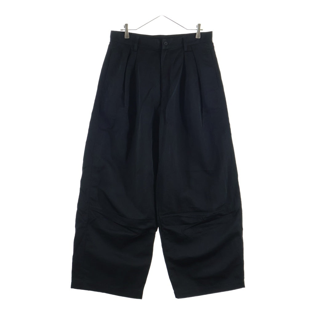 F/CE.(エフシー イー) AIR BALLOON TROUSER トロピカルストレッチ ツータック ナイロン スラックス ブラック FST03261Y0010