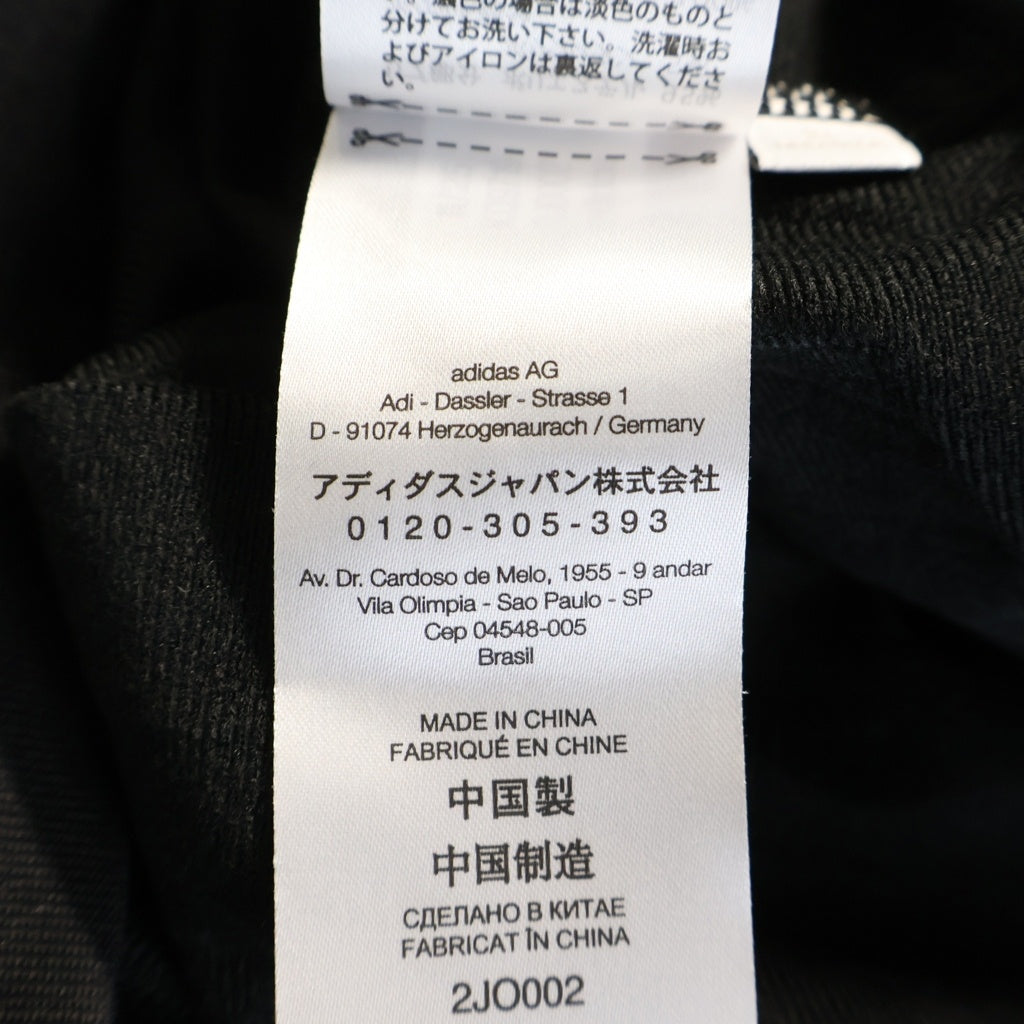 Y-3(ワイスリー) ストライプ アームスナップボタン ジップアップ ブルゾンジャケット ブラック 2JO002