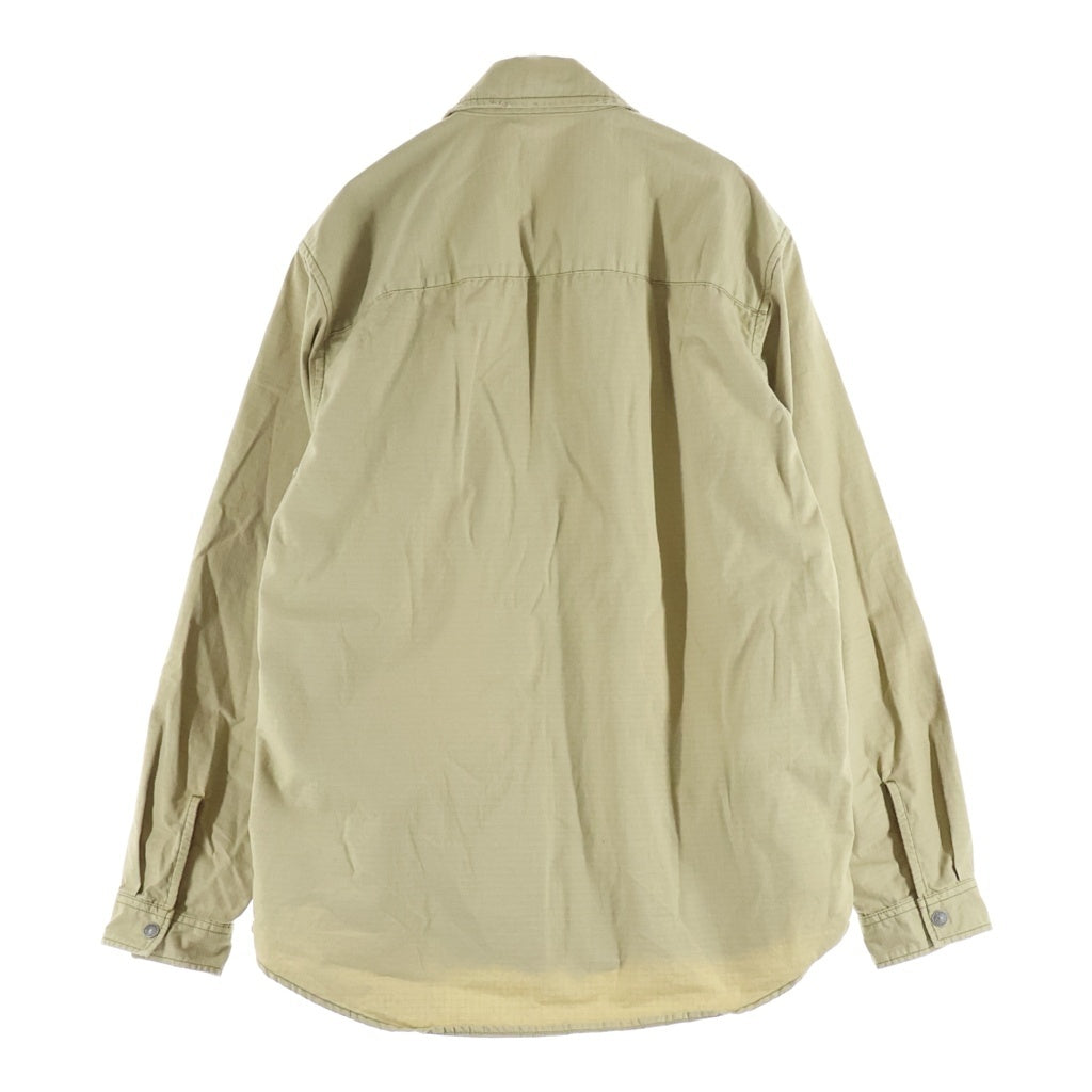 DIESEL(ディーゼル) S-ALIAS-ZIP オーバルD リップストップ ジップアップシャツジャケット ベージュ A22983