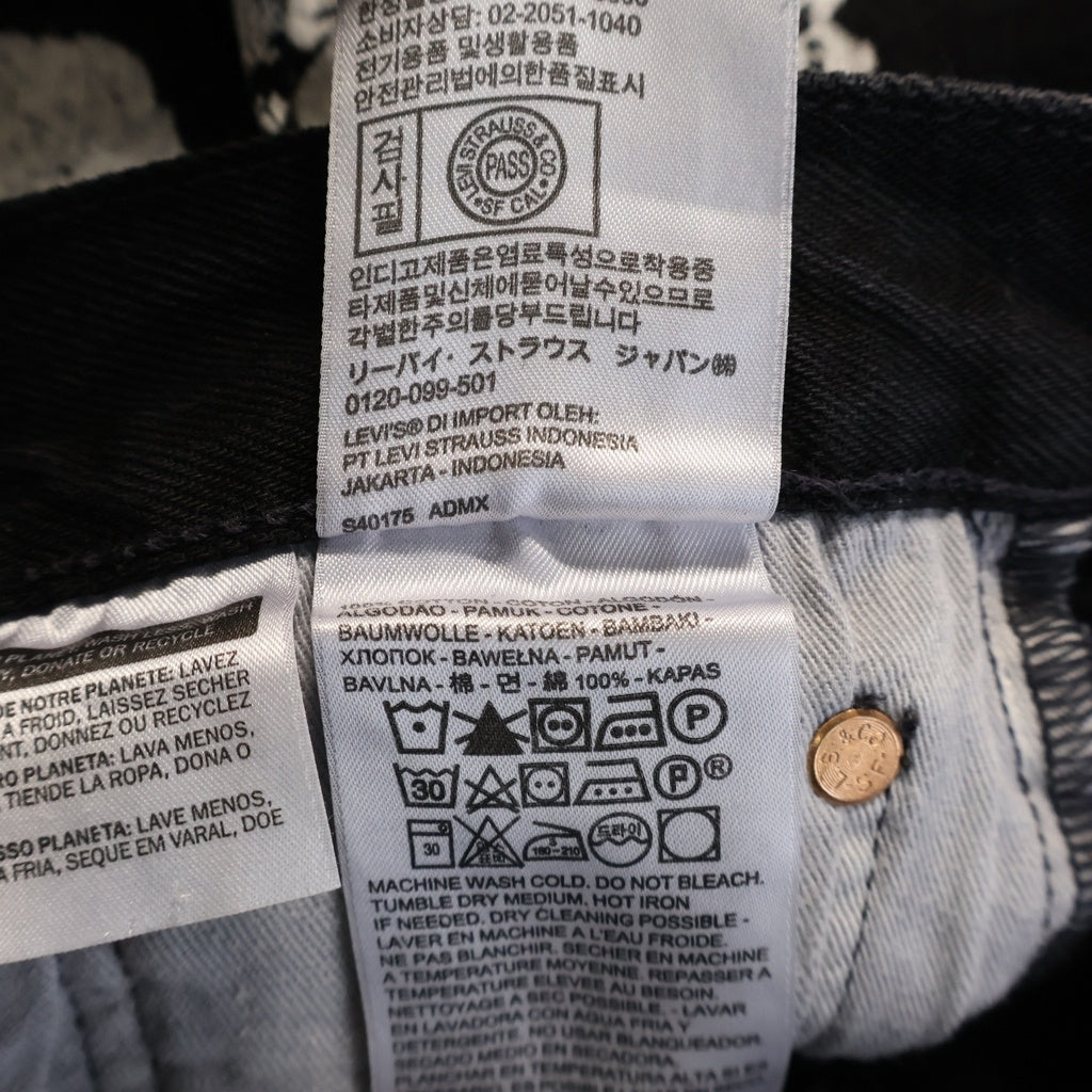 DENIM TEARS(デニムティアーズ) ×Levi's The Cotton Wreath Jean デニムパンツ W29 L32 ブラック PC9-A1592-0003