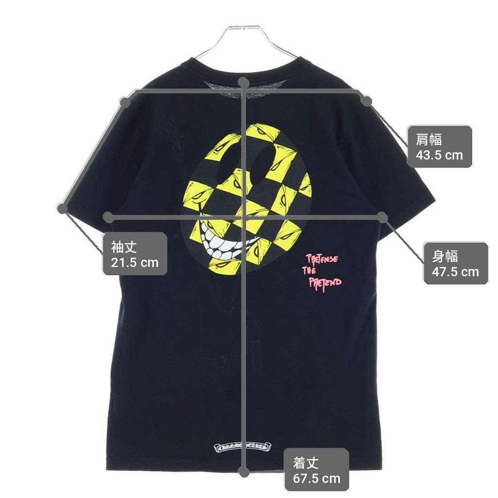 CHROME HEARTS(クロムハーツ) ×MATTY BOY PPO PRETENSE プリテンス クルーネック半袖Tシャツ ブラック