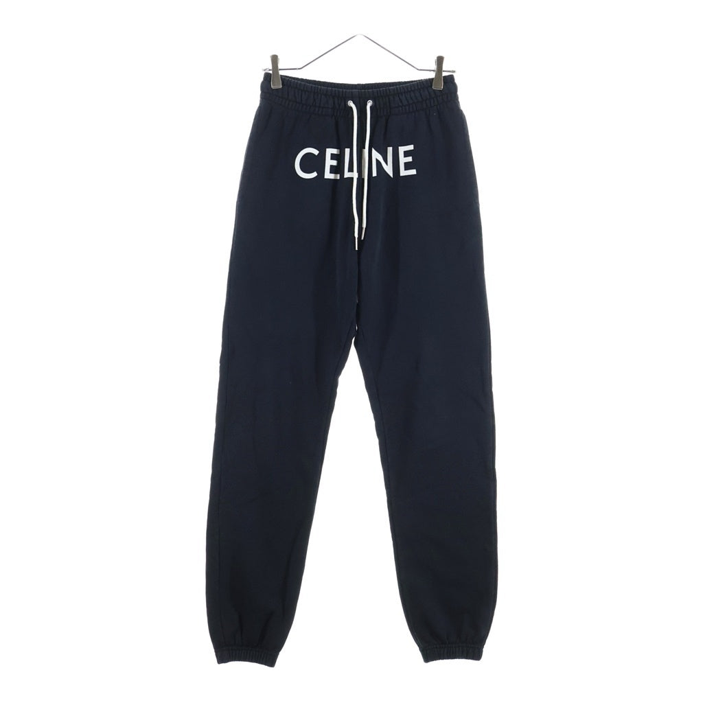 CELINE(セリーヌ) Loose Jogger Pants In Cotton Fleece ロゴプリント ルーズジョガーパンツ ブラック 2Z056670Q