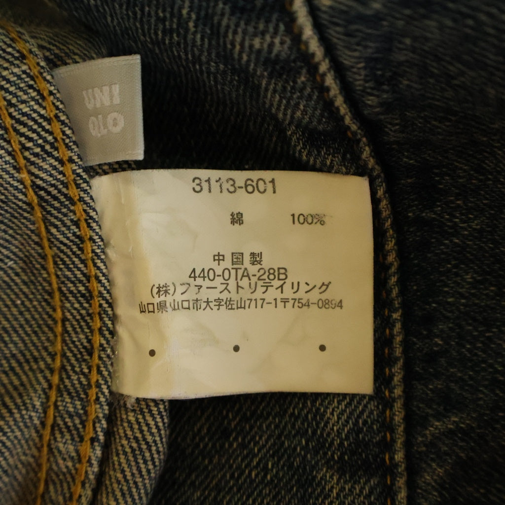 NO BRAND(ノーブランド) OLD UNIQLO オールドユニクロ 1st フロントプリーツ 三角フラップ Gジャン インディゴ