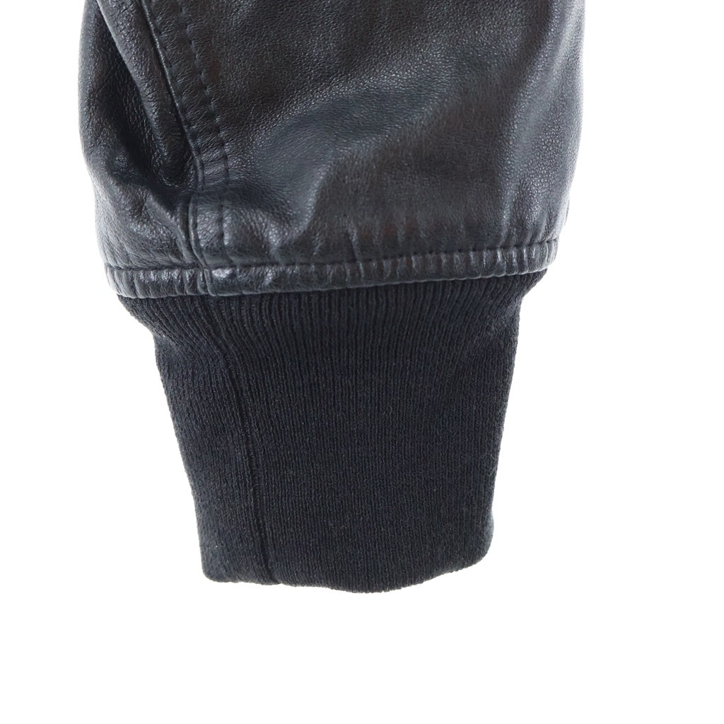 Rick Owens(リックオウエンス) 15SS FAUN期 STERNBERG LEATHER BOMBER JACKET ジップアップ ボンバージャケット ブラック RU15S4763-LGI
