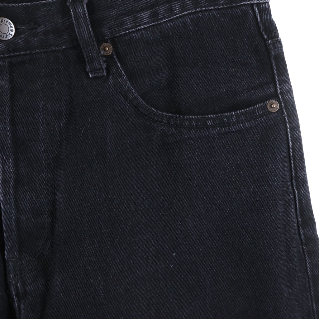 SUPREME(シュプリーム) 25SS Regular Jeans スター刺繍ロゴ レギュラー デニムパンツ ブラック