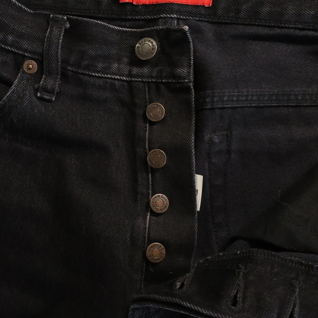 SUPREME(シュプリーム) 25SS Regular Jeans スター刺繍ロゴ レギュラー デニムパンツ ブラック