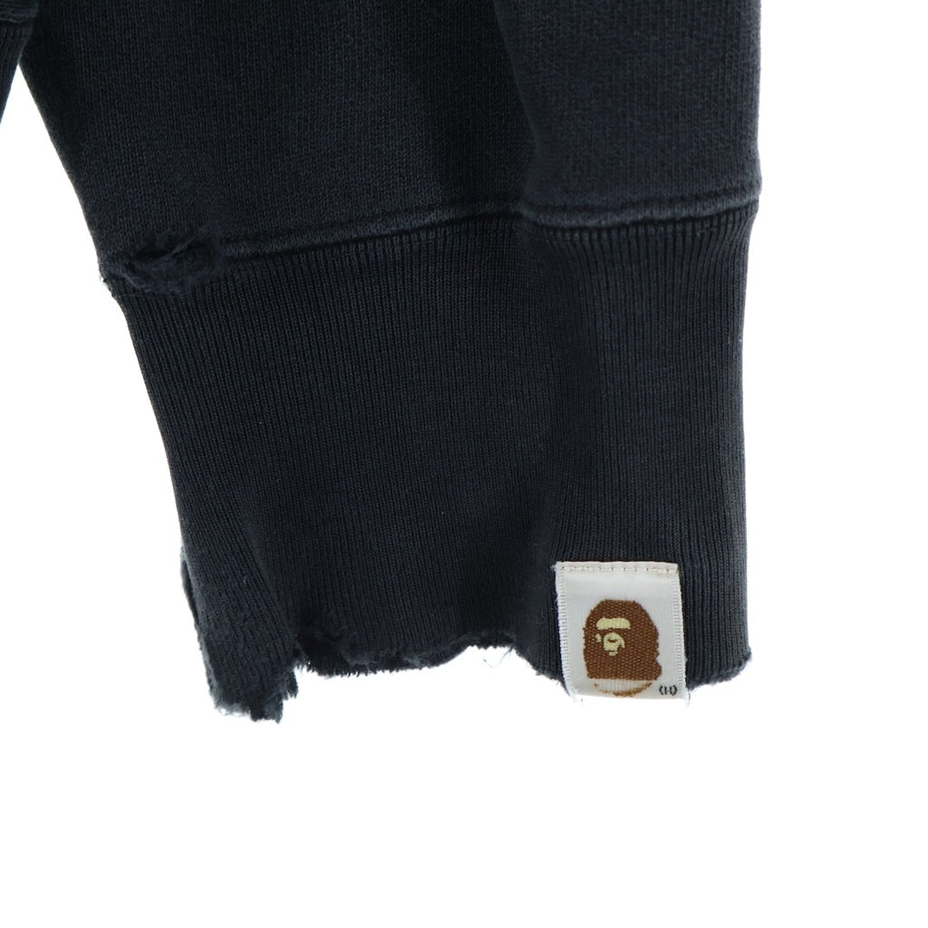 A BATHING APE(アベイシングエイプ) 00s-10s カレッジ カプセル クルーネックスウェット ブラック