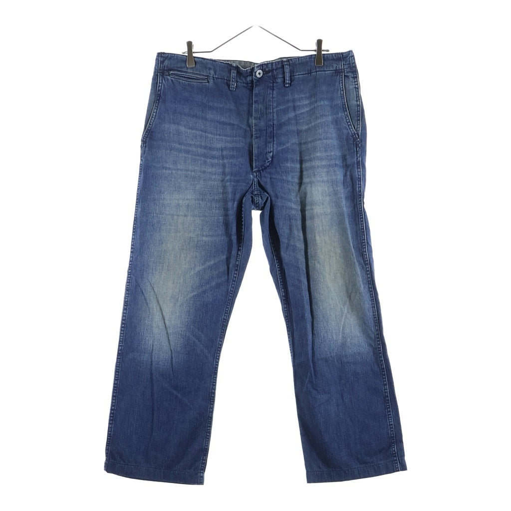 RRL(ダブルアールエル) メタルボタン ライトデニム デニムパンツ 32×32 インディゴ 4701478303