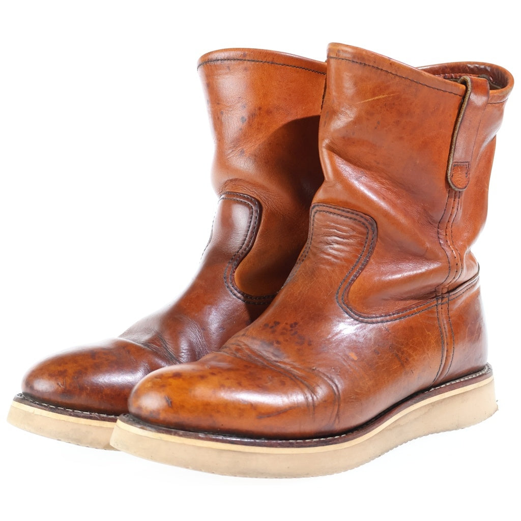 RED WING(レッド ウイング) 90s 羽タグ USA製 ペコスブーツ レザー キャメル 19019