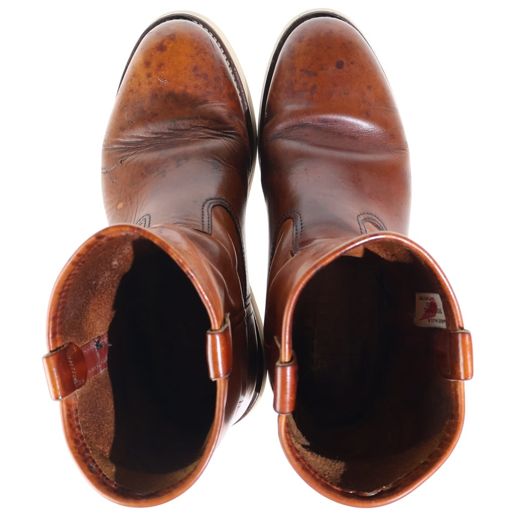 RED WING(レッド ウイング) 90s 羽タグ USA製 ペコスブーツ レザー キャメル 19019