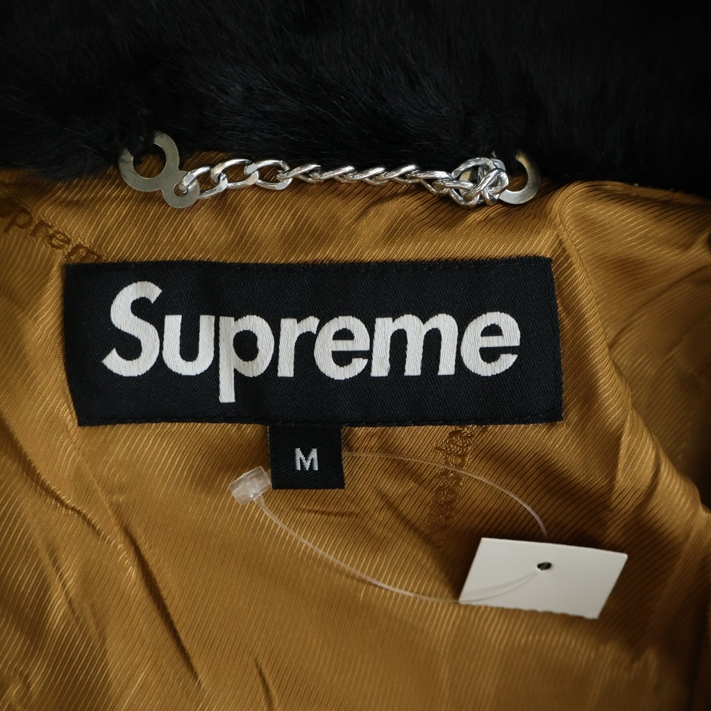 SUPREME(シュプリーム) 16AW Faux Fur Double-Breasted Coat ファー ダブルブレストコート ブラック