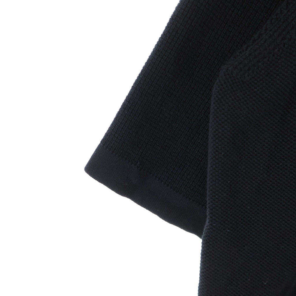 STONE ISLAND(ストーンアイランド) 胸ロゴ 鹿の子 マイクロステッチ ソフトオーガニックコットン ポロシャツ ブラック L1S155100030S00B5