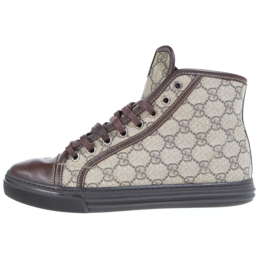 GUCCI(グッチ) GGキャンバス ハイカットスニーカー ブラウン 295383