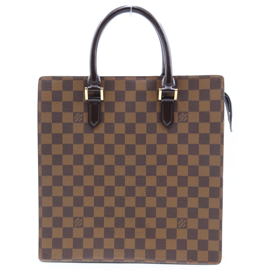 LOUIS VUITTON(ルイヴィトン) ダミエ ヴェニス PM トート ハンドバッグ ゴールド金具 ブラウン レザー×PVC N51145 MI0918 レディース