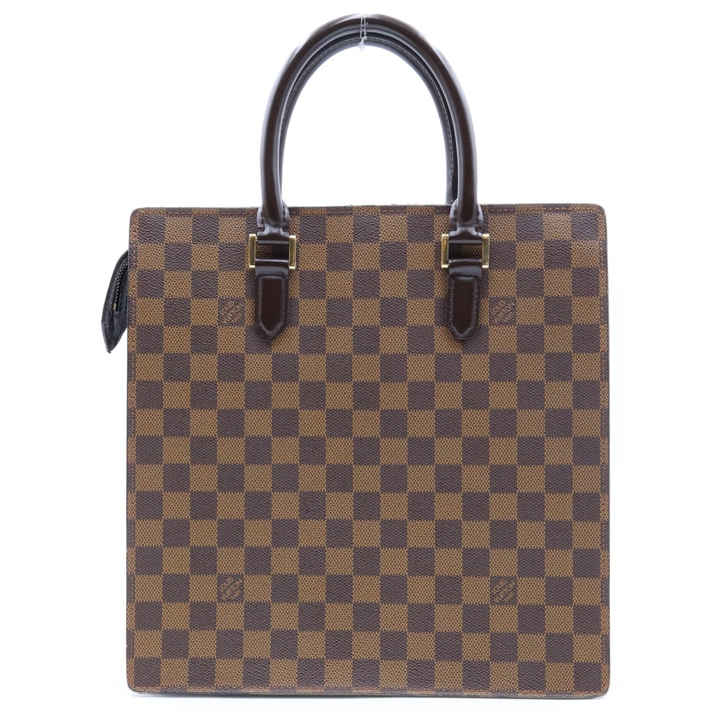 LOUIS VUITTON(ルイヴィトン) ダミエ ヴェニス PM トート ハンドバッグ ゴールド金具 ブラウン レザー×PVC N51145 MI0918 レディース