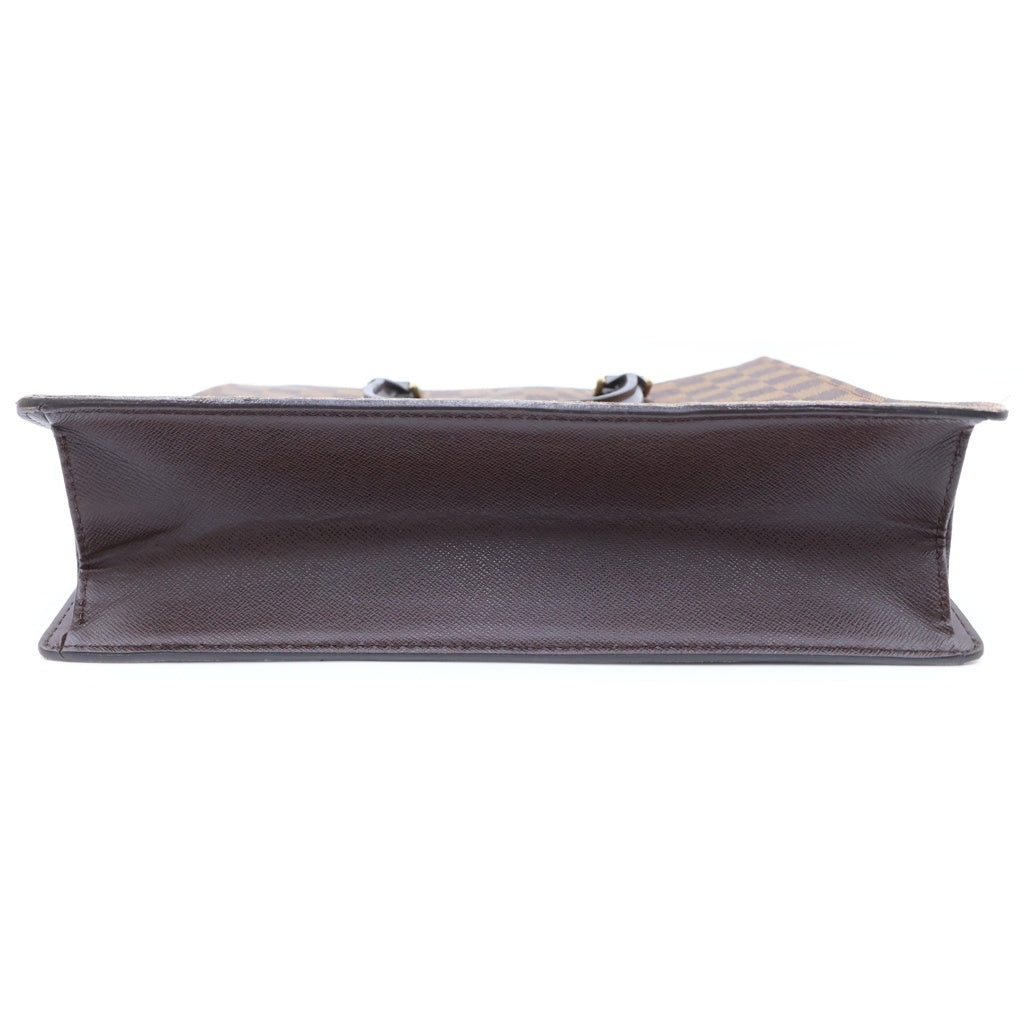LOUIS VUITTON(ルイヴィトン) ダミエ ヴェニス PM トート ハンドバッグ ゴールド金具 ブラウン レザー×PVC N51145 MI0918 レディース