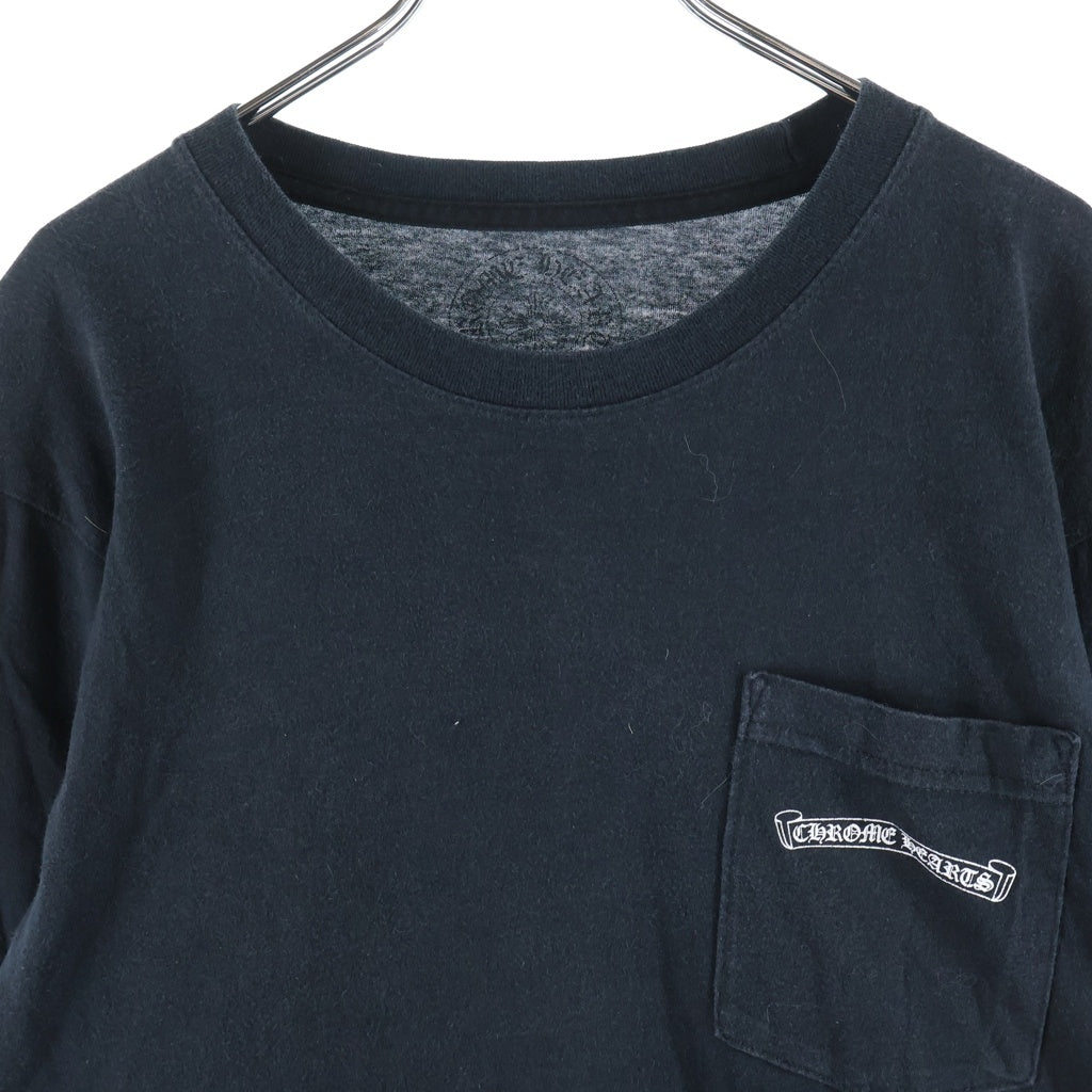 CHROME HEARTS(クロムハーツ) SCROLL LABEL L/S スクロールラベル アームプリント長袖Tシャツ ホワイト