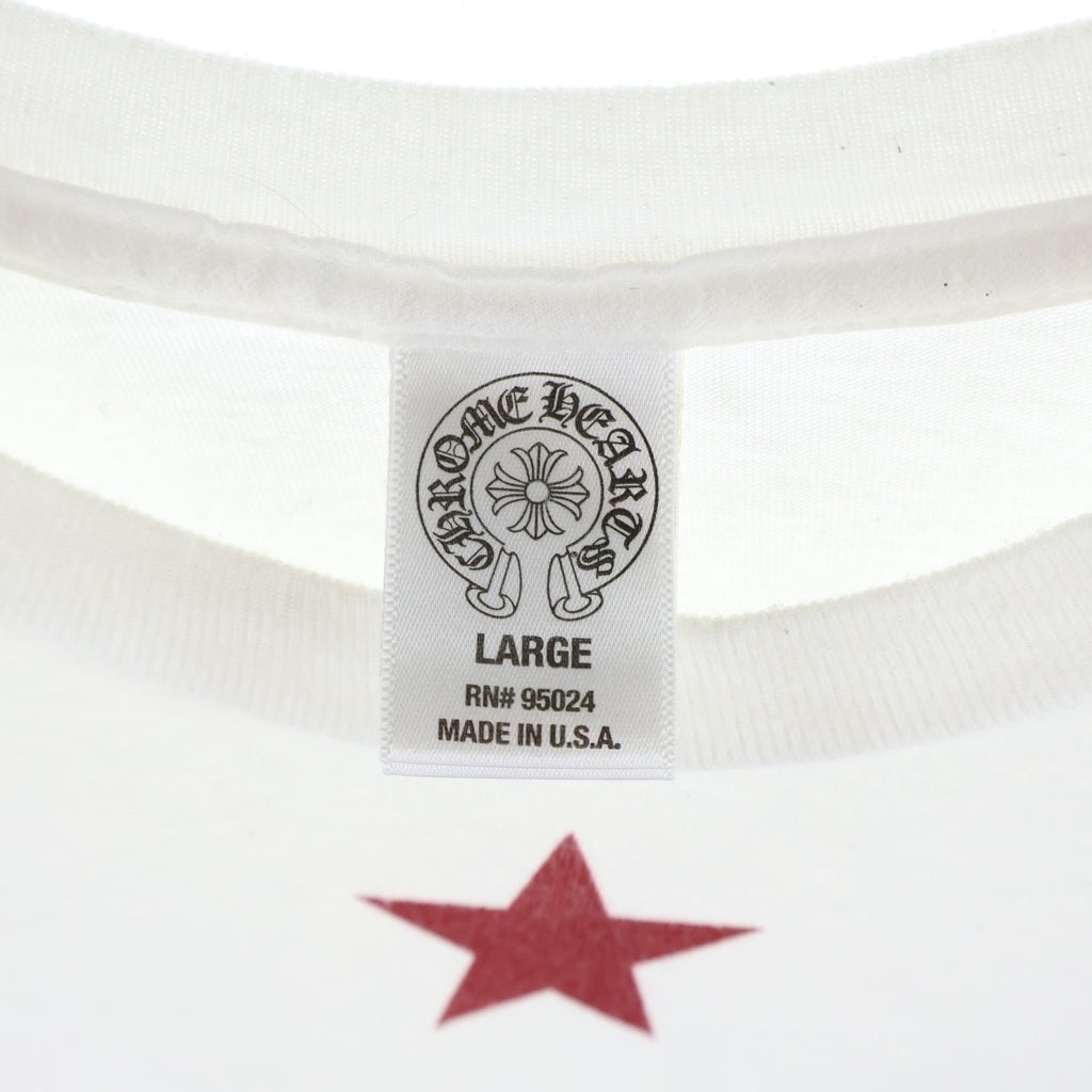CHROME HEARTS(クロムハーツ) OLD FOTI DOG STAR KILL オールド フォティ ドックスタープリント 半袖Tシャツカットソー ホワイト