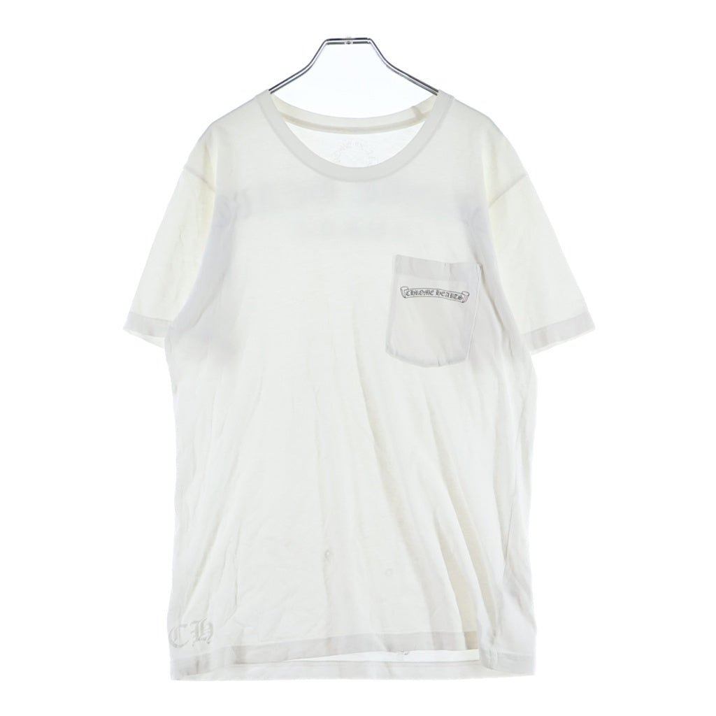 CHROME HEARTS(クロムハーツ) バック アーチ ロゴ プリント 半袖 Tシャツ カットソー ホワイト