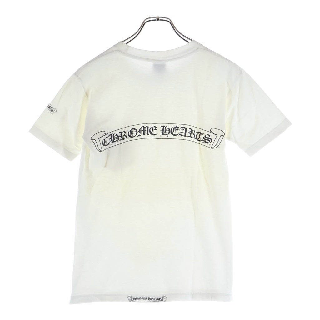 CHROME HEARTS(クロムハーツ) OLD VINE DAGGER LOGO S/S TEE オールド ヴァインダガーロゴプリント Tシャツカットソー ホワイト