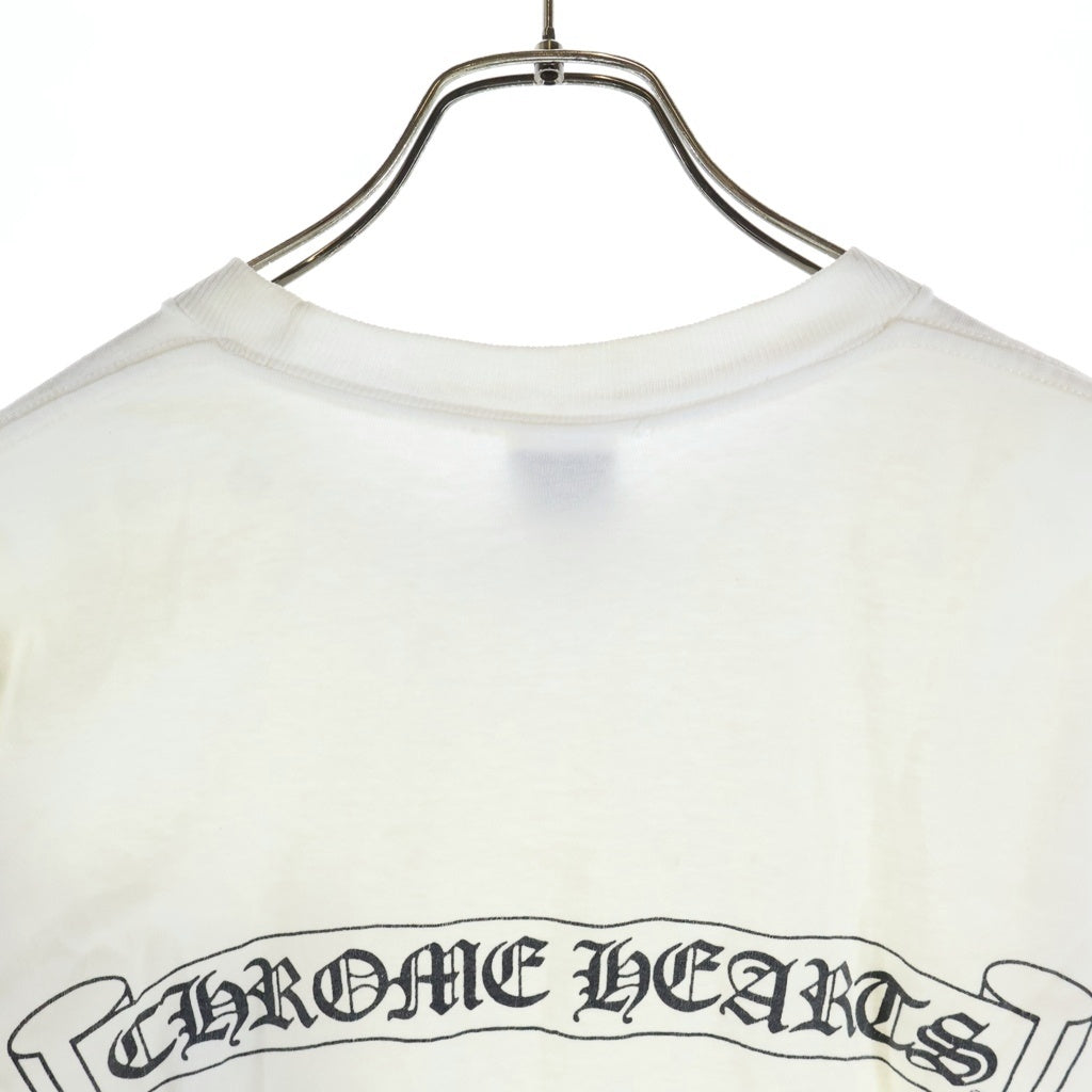 CHROME HEARTS(クロムハーツ) OLD VINE DAGGER LOGO S/S TEE オールド ヴァインダガーロゴプリント Tシャツカットソー ホワイト