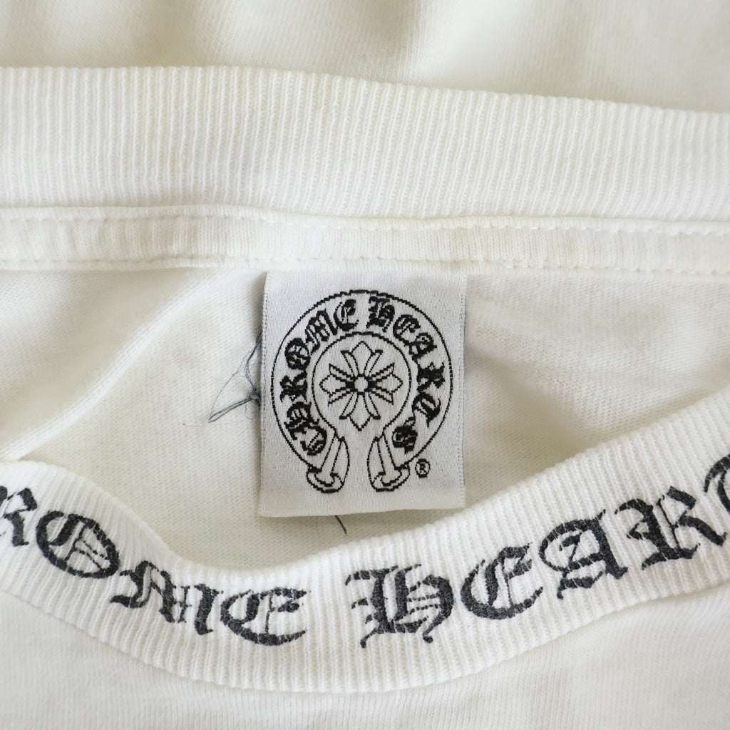 CHROME HEARTS(クロムハーツ) OLD VINE DAGGER LOGO S/S TEE オールド ヴァインダガーロゴプリント Tシャツカットソー ホワイト