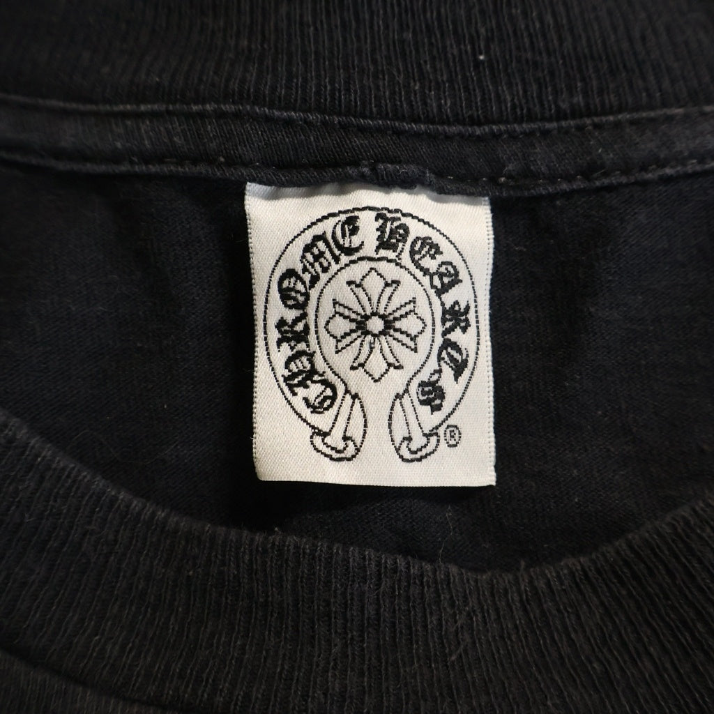 CHROME HEARTS(クロムハーツ) OLD VINE DAGGER オールド ヴァインダガー アームクロスプリント 長袖Tシャツ カットソー ブラック