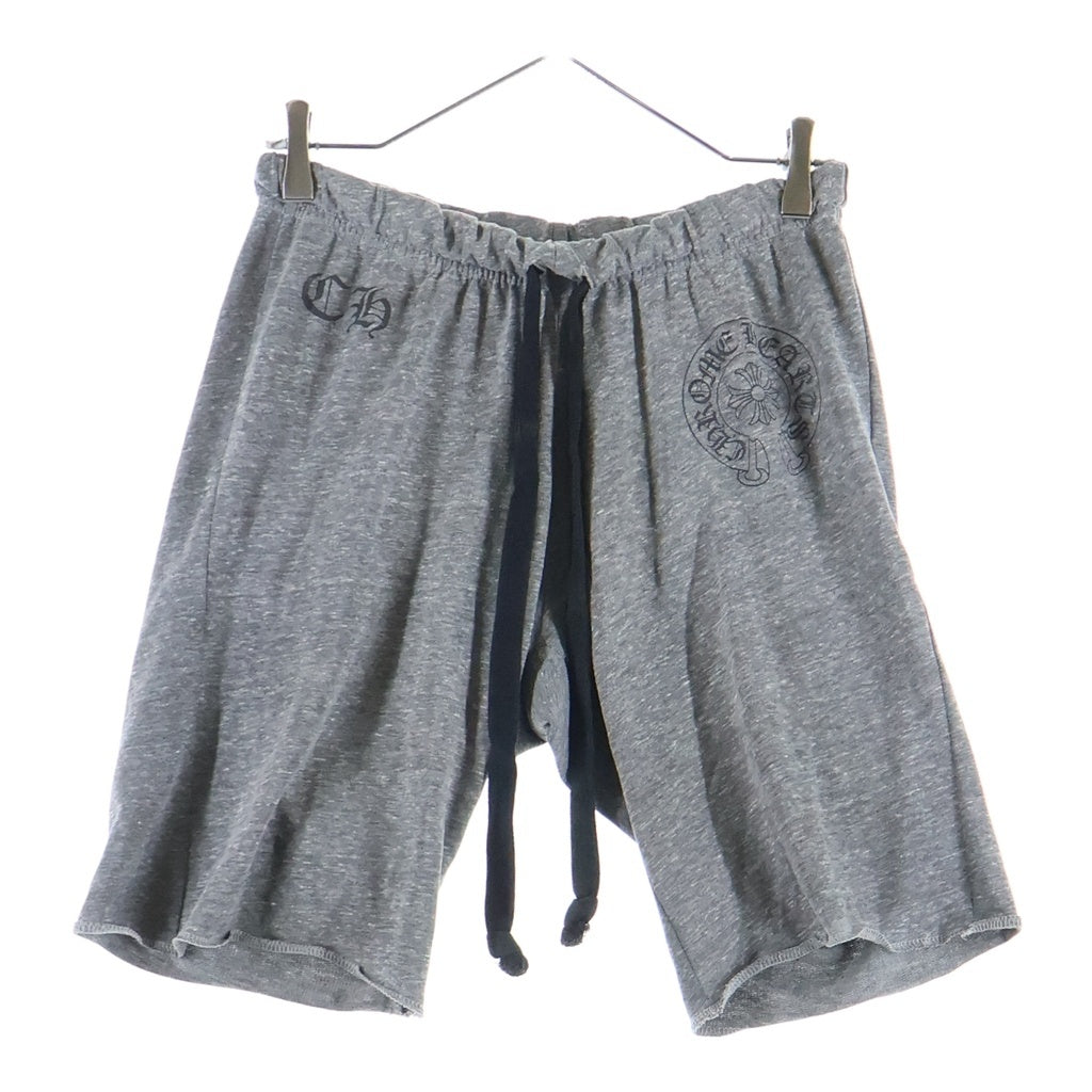 CHROME HEARTS(クロムハーツ) SWEAT PANTS ホースシュー CHプリント スウェット ハーフパンツ グレー