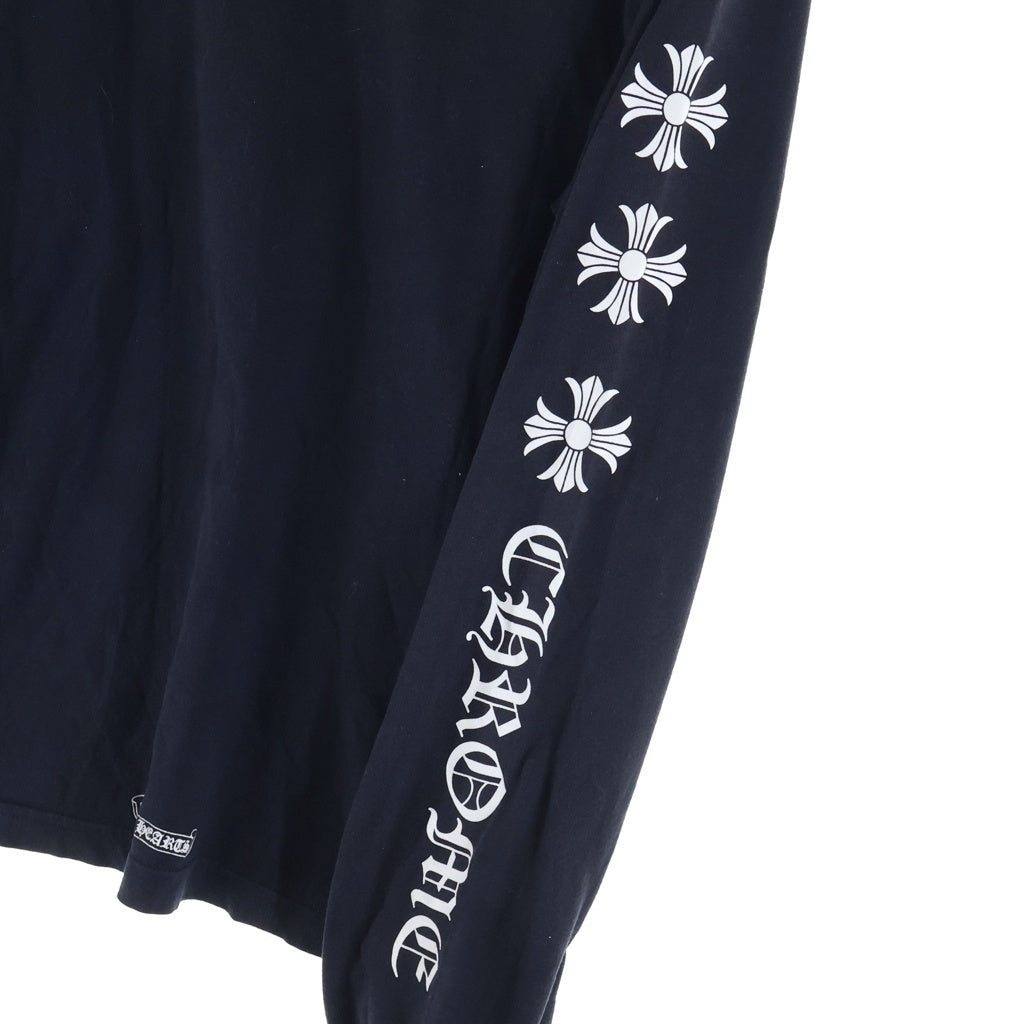 CHROME HEARTS(クロムハーツ) 6 CH PLS L/S TEE CHプラスプリント長袖Tシャツ ブラック